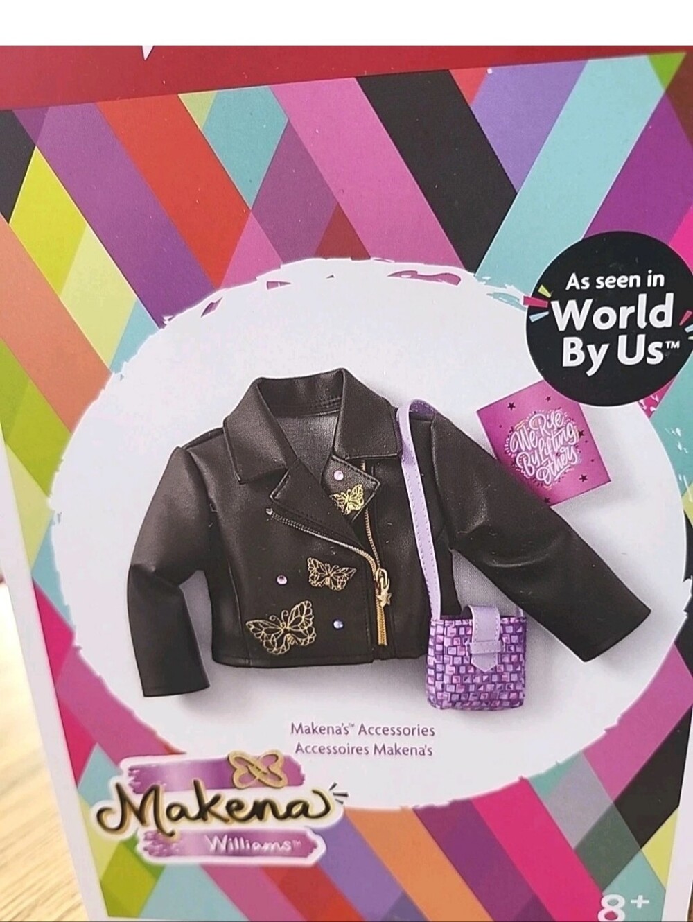 American Girl Doll Makena's Meet Accessories Jacket Purse World By Us NEW!!